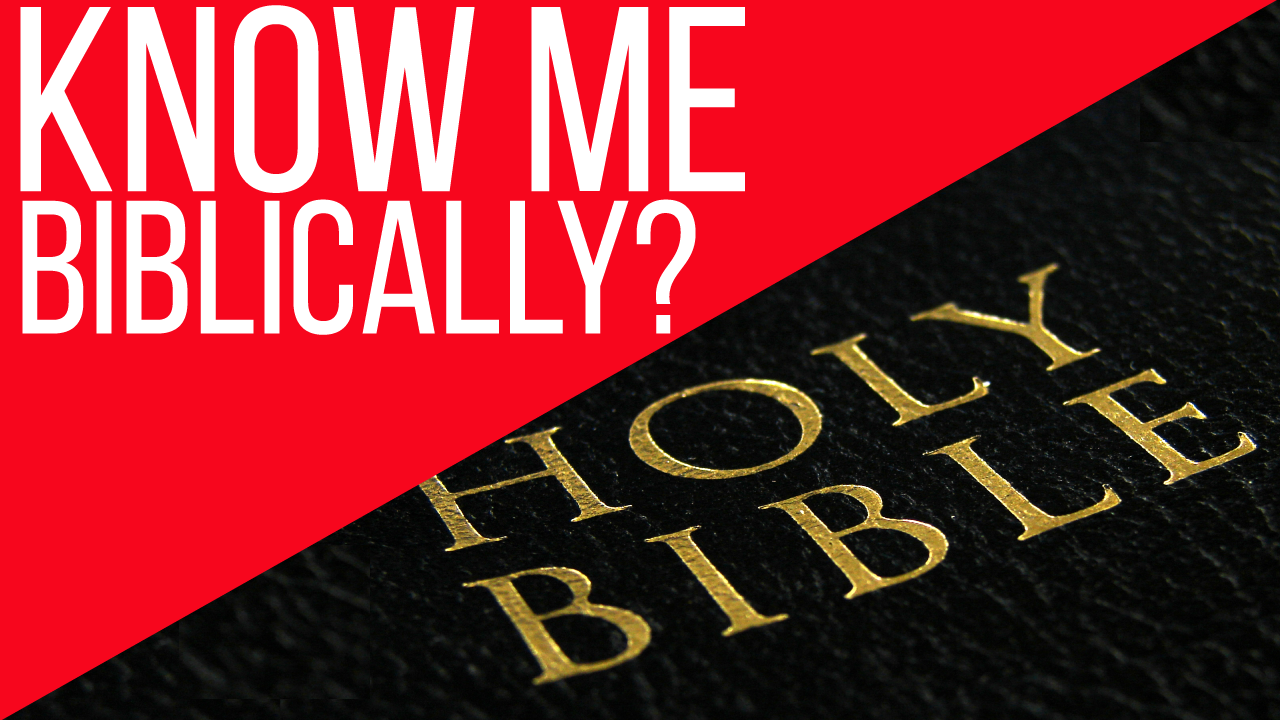 Latest Video: Getting To Know Me Biblically?