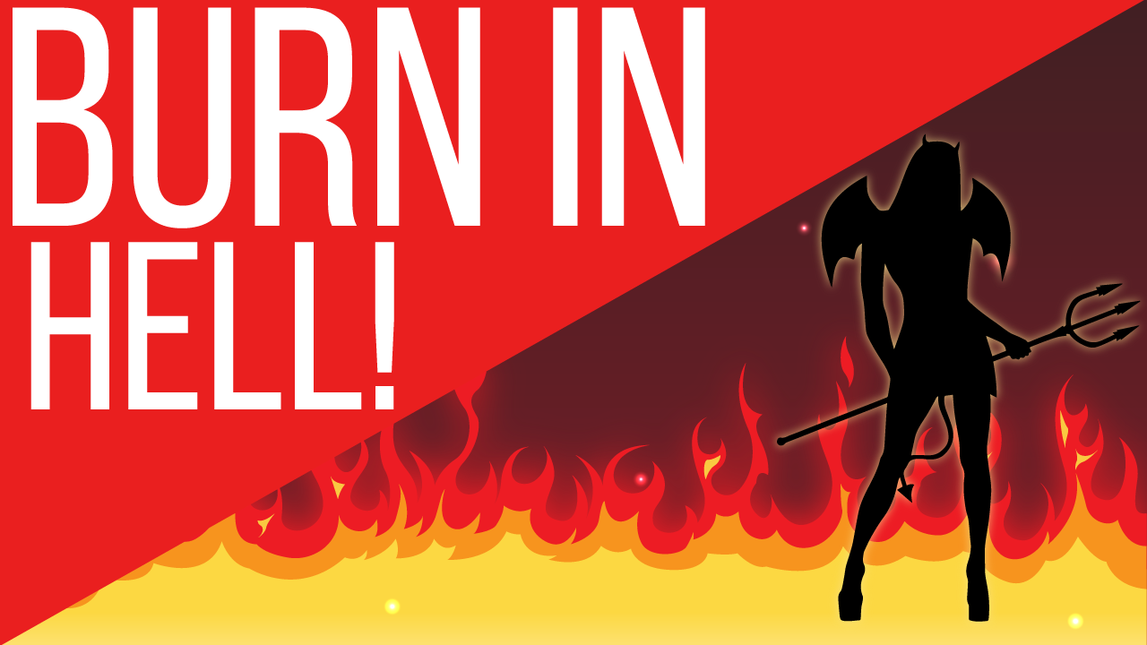 Video: BURN IN HELL HEATHEN!