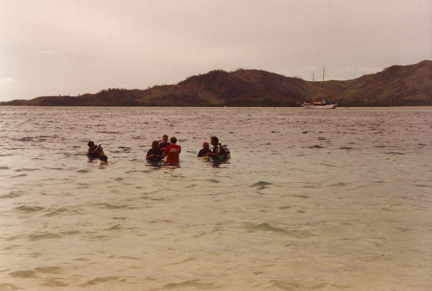 Me learning to scuba dive.