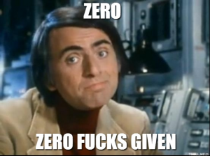 Carl Sagan gives zero fucks