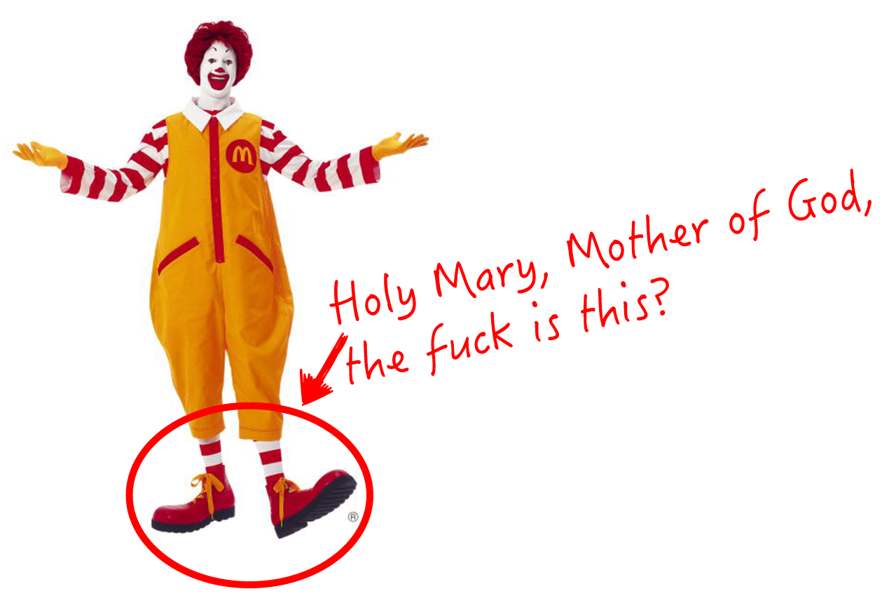 Ronald McDonald Shoes