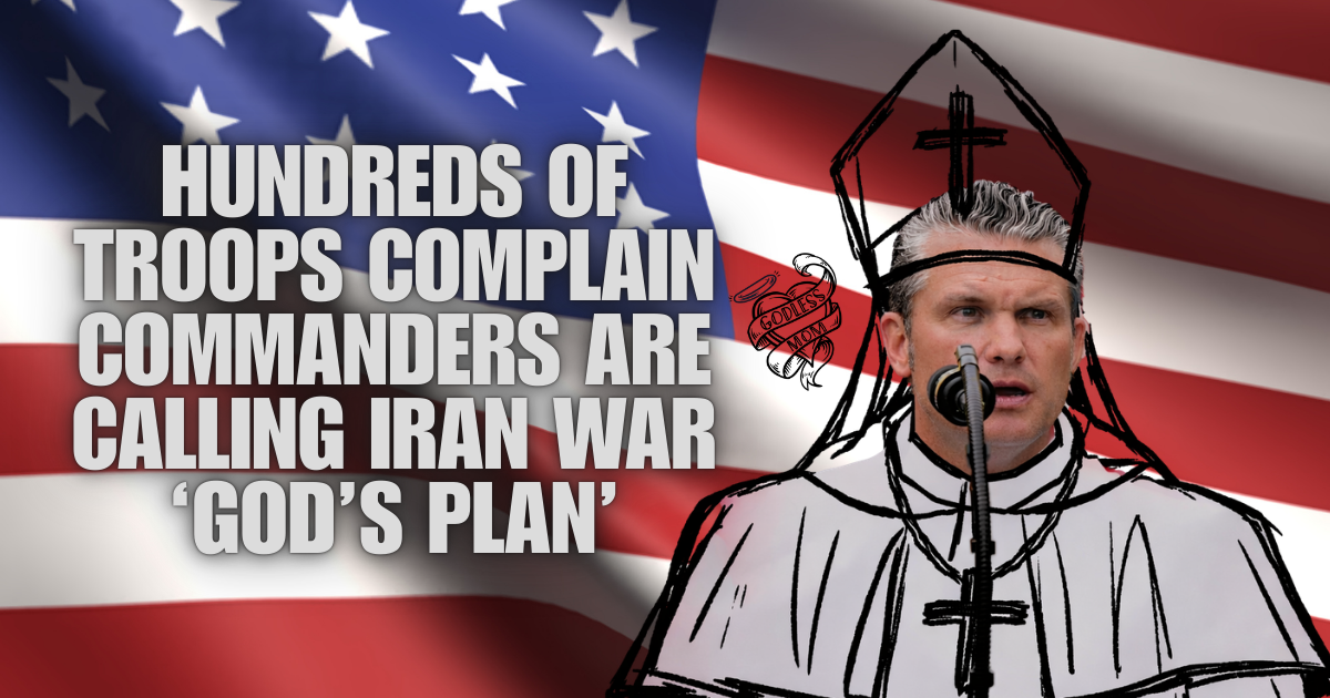 Hundreds of Complaints From U.S. Troops Say Commanders Are Framing War as God’s Plan