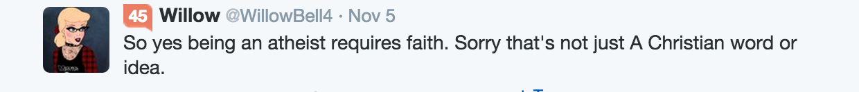Atheism faith
