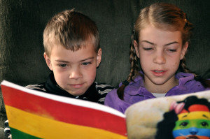 Kids reading
