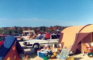 Our orange tent