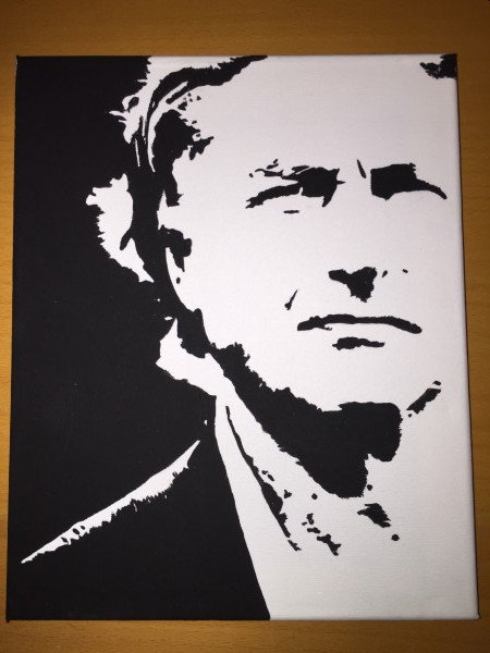 Hand painted Richard Dawkins
