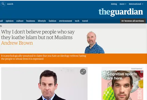 Andrew Brown’s Hatred For Atheists Published In The Guardian