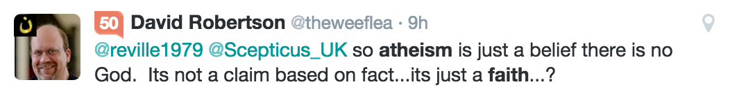 Atheism faith