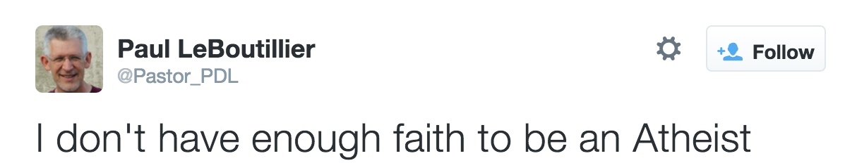 Atheism faith