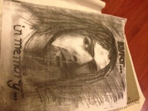 Kurt Cobain drawing