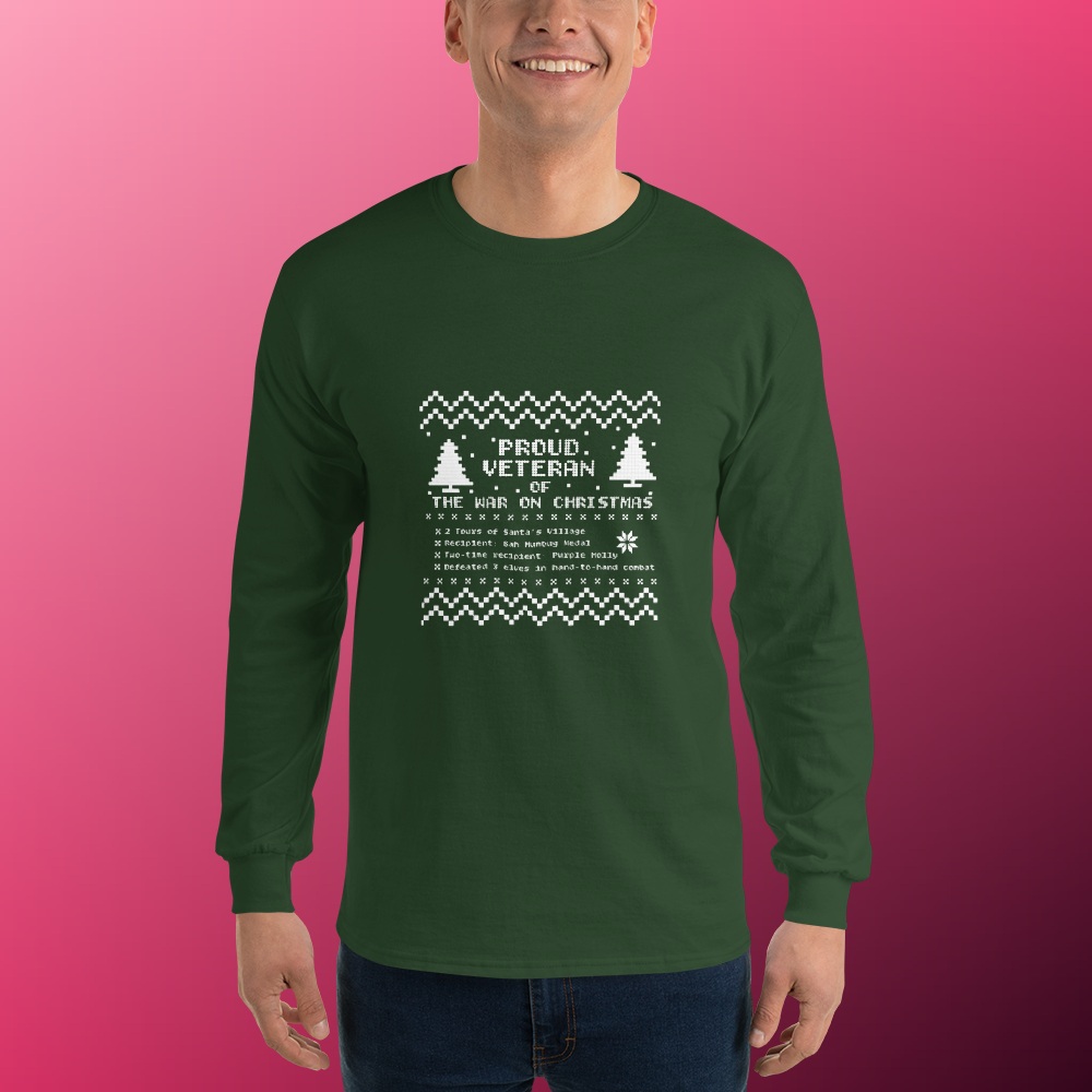 Christmas Veteran Long-Sleeve T-Shirt product view 2