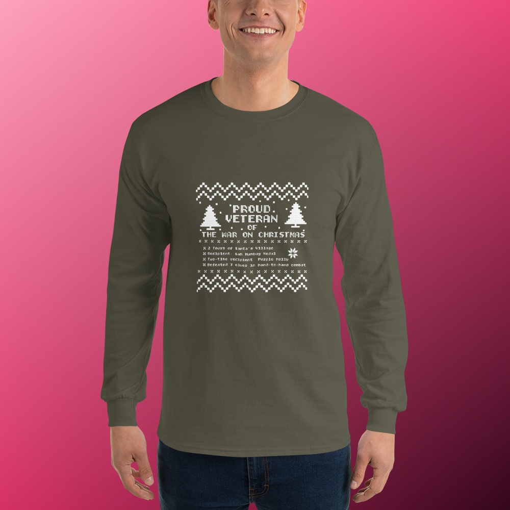 Christmas Veteran Long-Sleeve T-Shirt product view 4