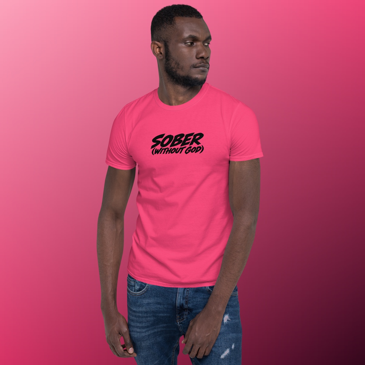 Sober Without God T-Shirt product view 7