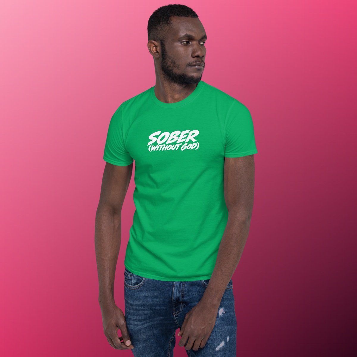 Sober Without God T-Shirt product view 5