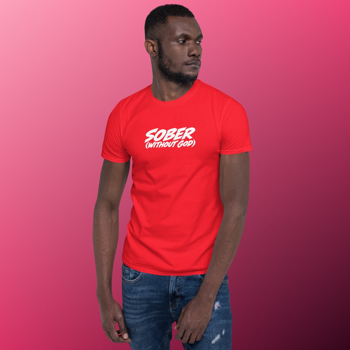 Sober Without God T-Shirt product view 3