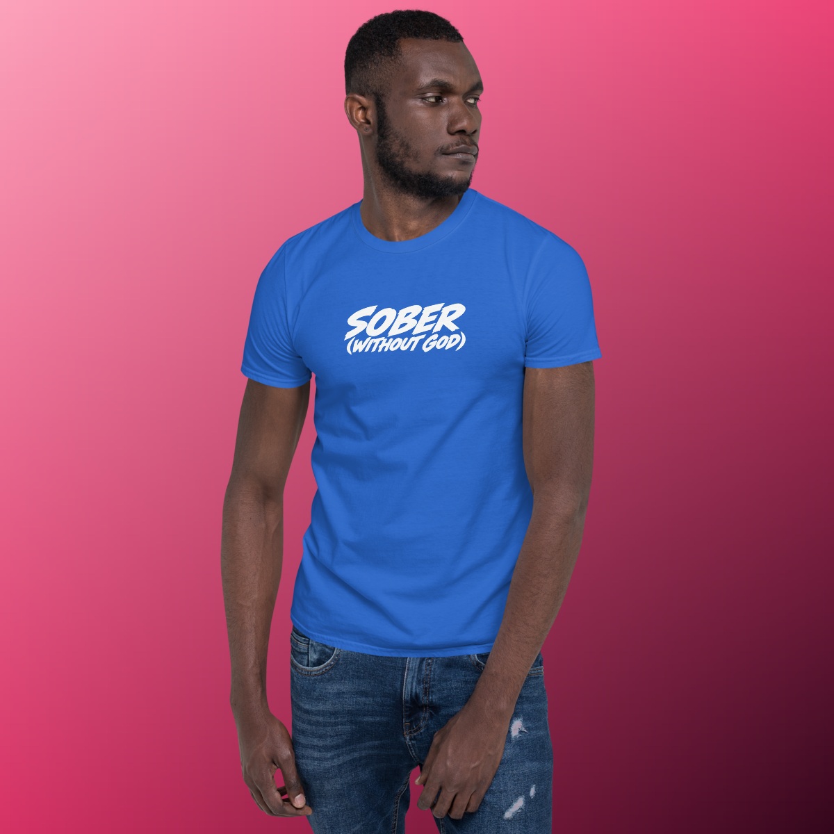 Sober Without God T-Shirt product view 4