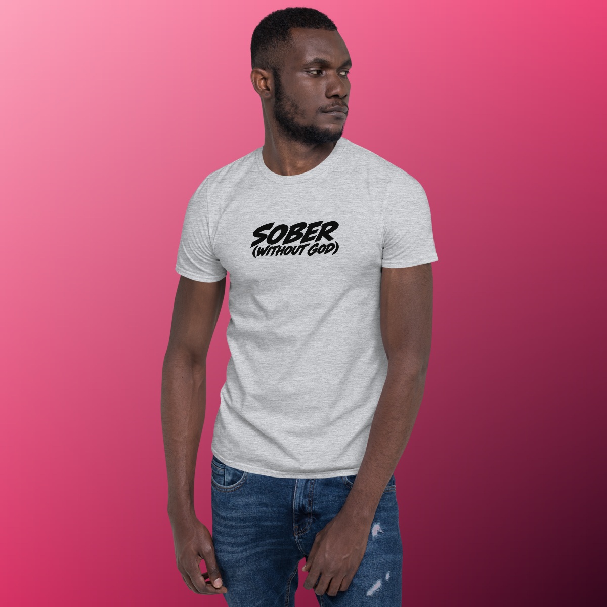 Sober Without God T-Shirt product view 9