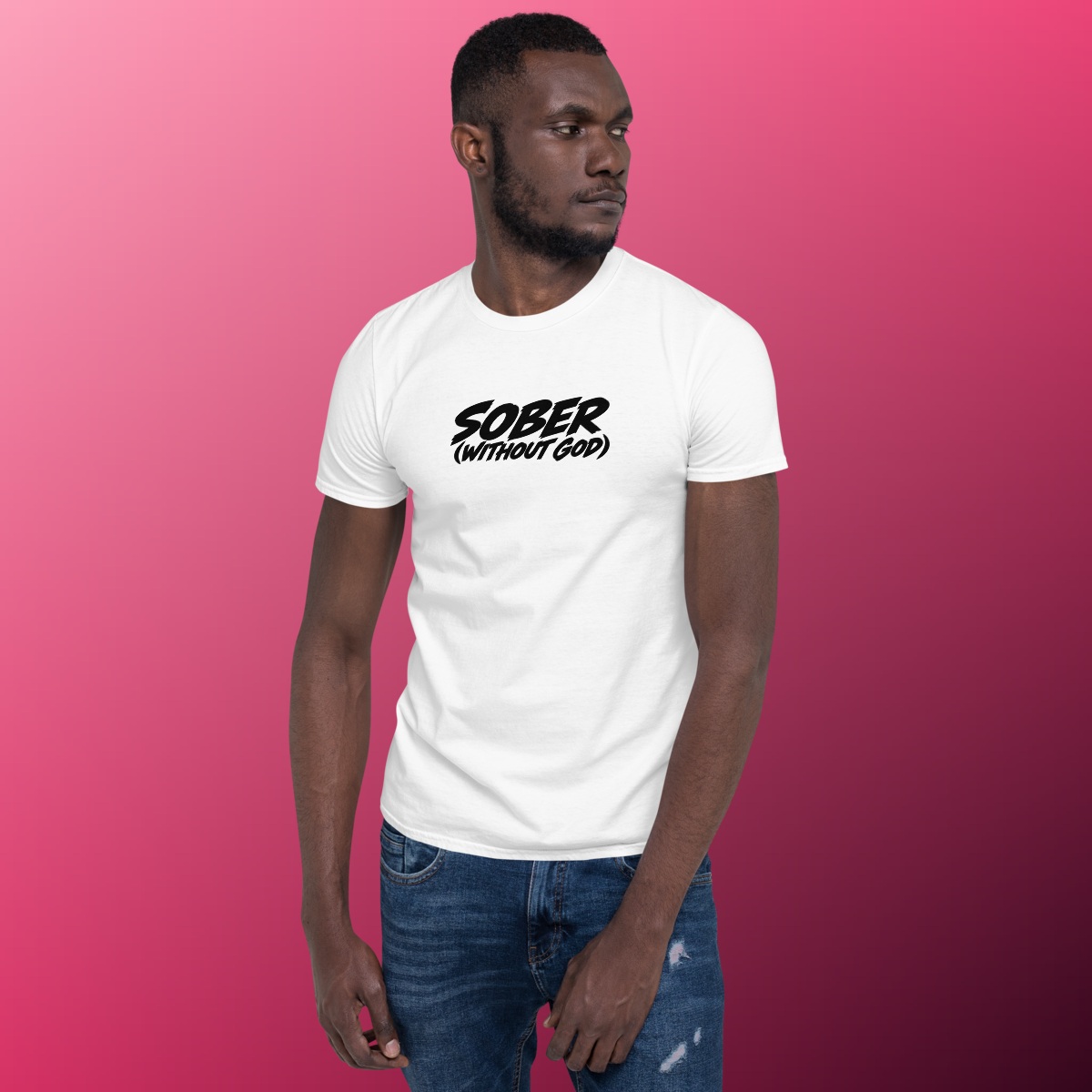 Sober Without God T-Shirt product view 6