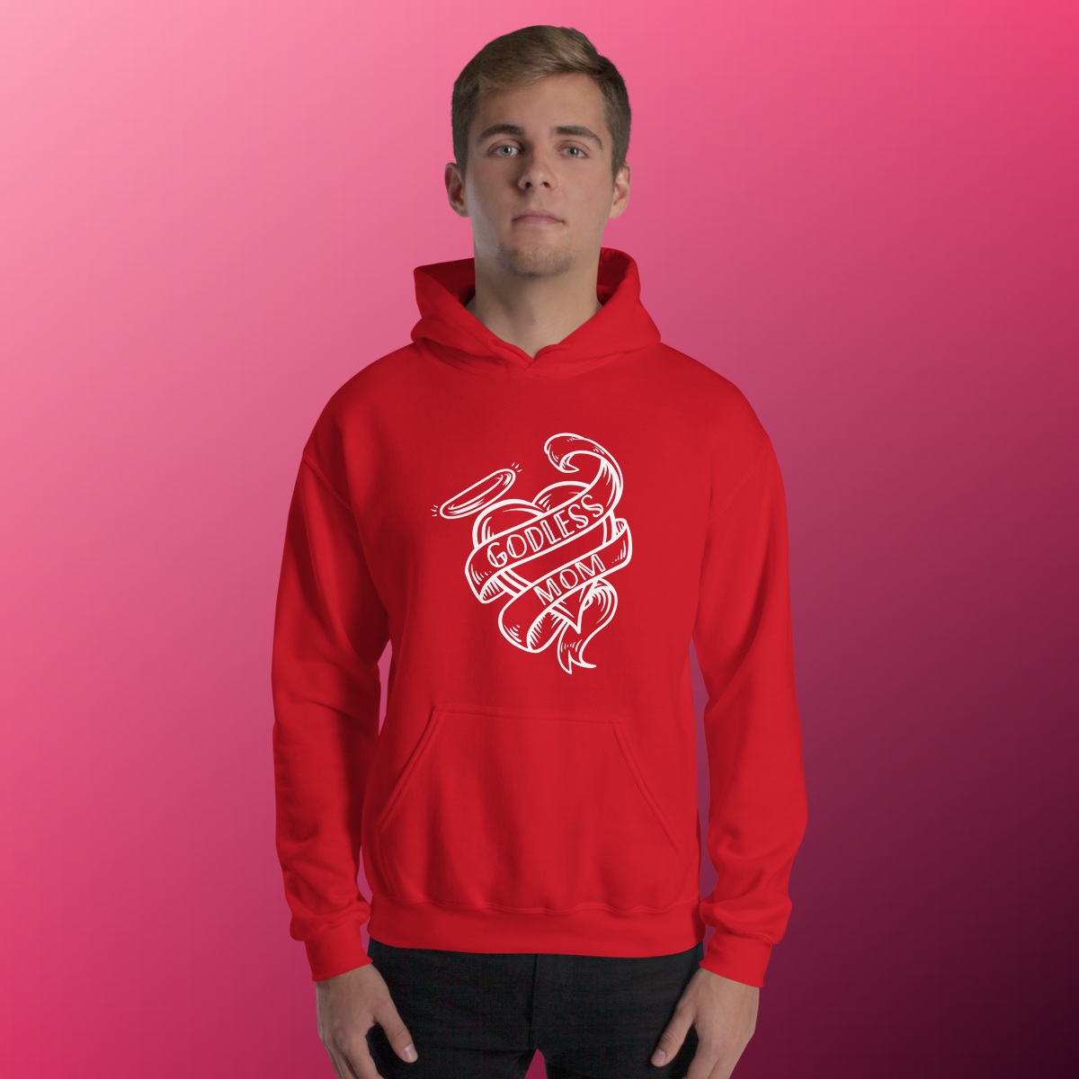Godless Mom Hoodie product view 3