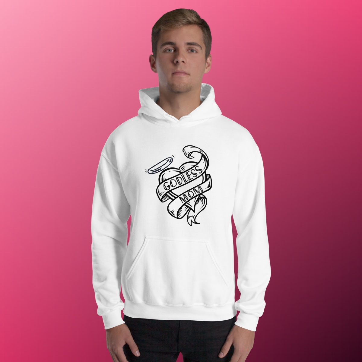 Godless Mom Hoodie product view 2