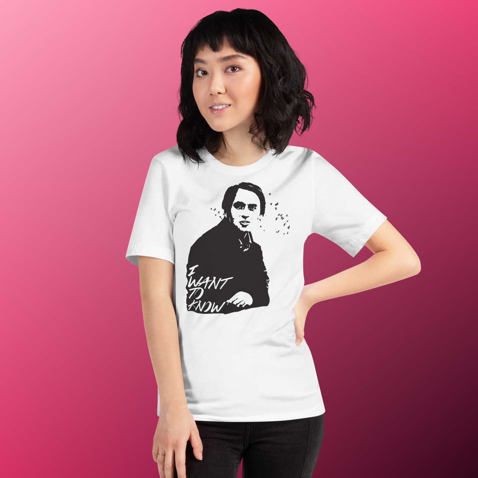 Carl Sagan I WANT TO KNOW T-Shirt