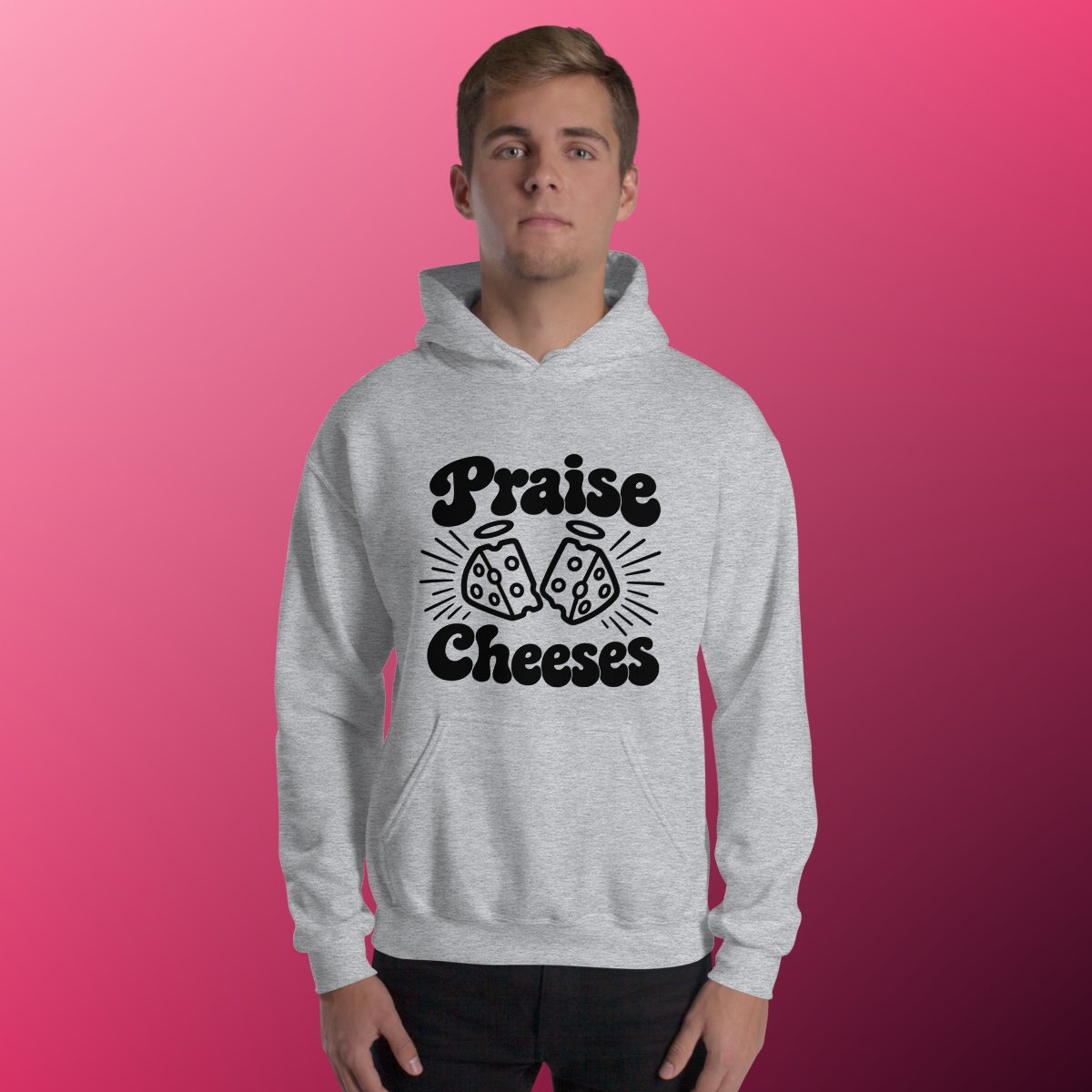 Praise Cheeses Hoodie product view 3