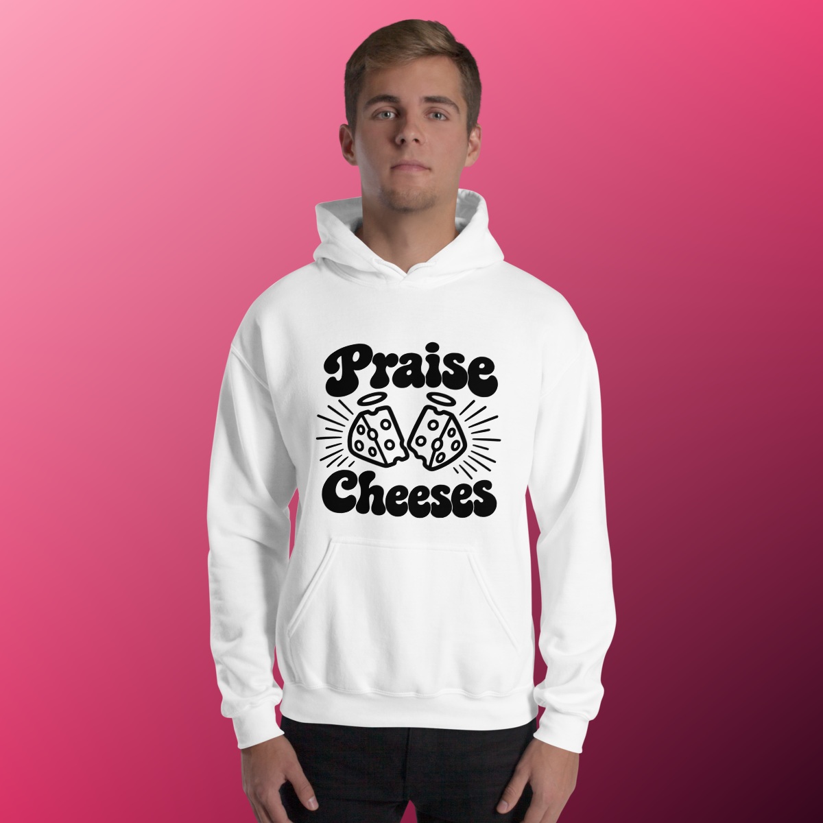 Praise Cheeses Hoodie product view 2