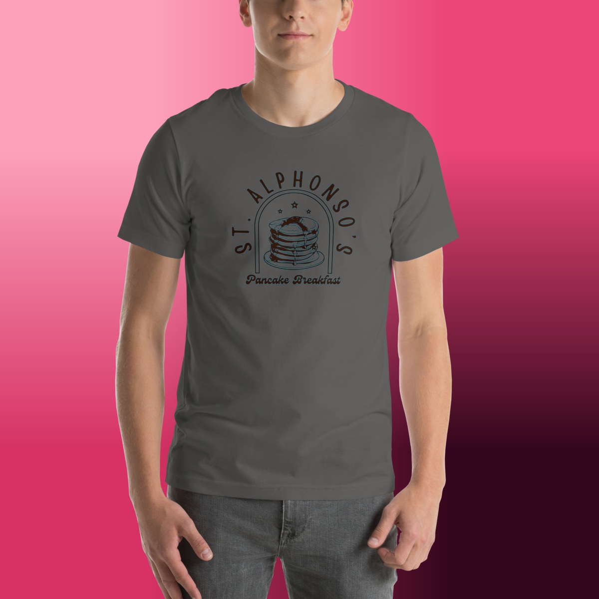 St. Alphonso's Pancake Breakfast T-Shirt product view 3