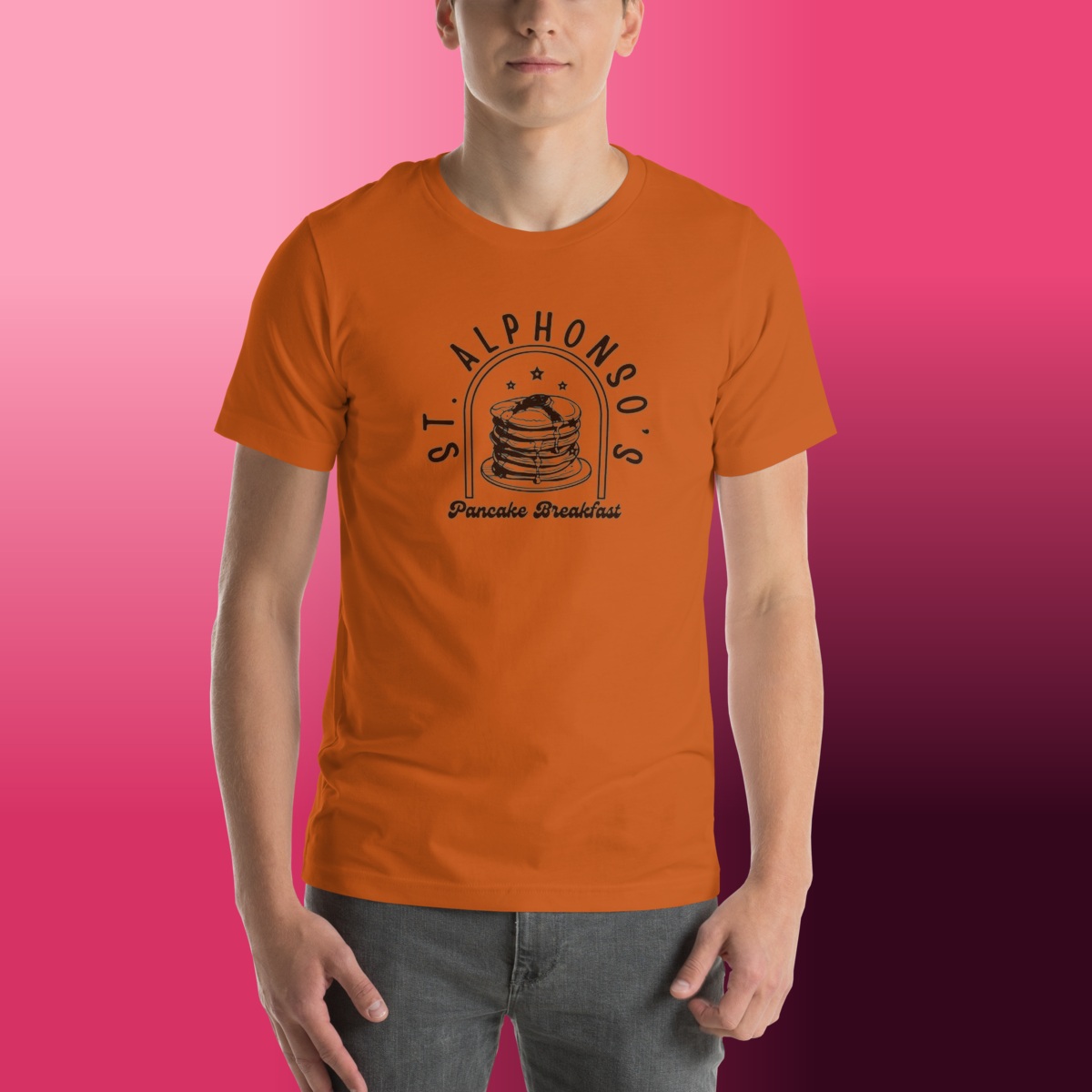 St. Alphonso's Pancake Breakfast T-Shirt product view 4