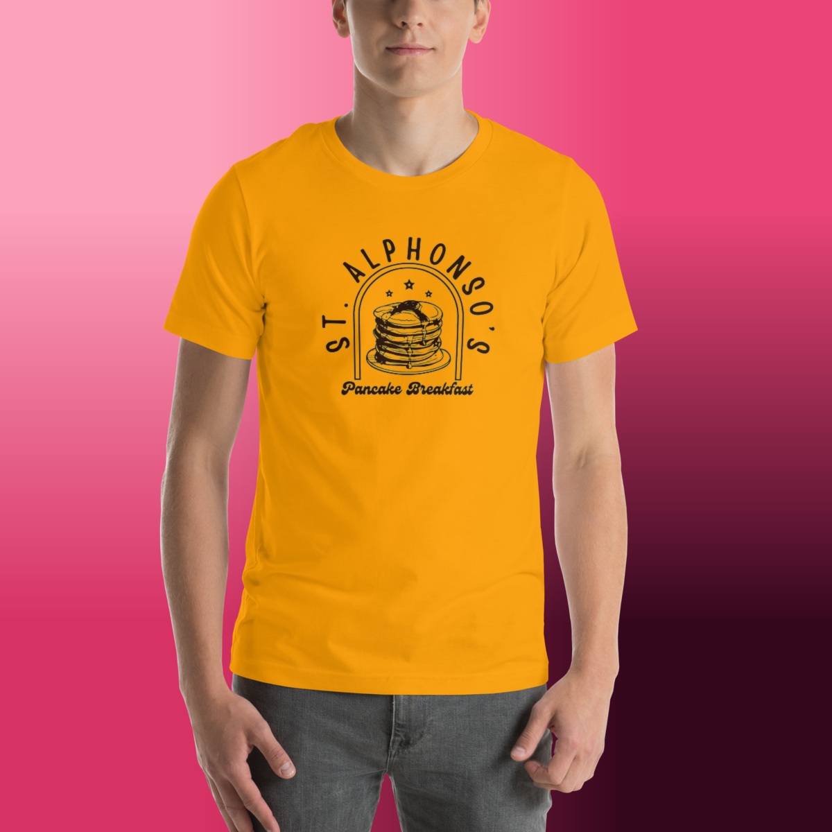 St. Alphonso's Pancake Breakfast T-Shirt product view 7