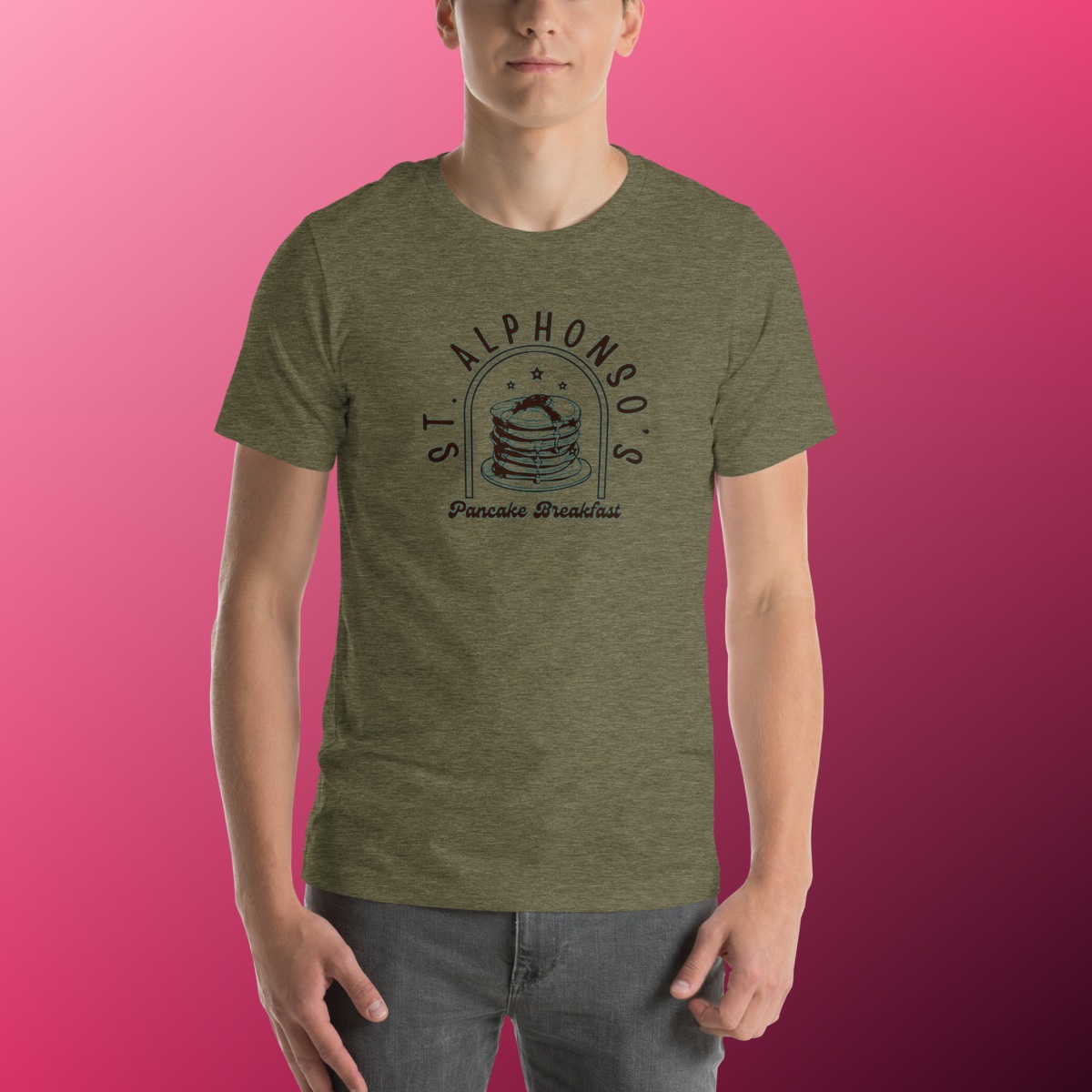 St. Alphonso's Pancake Breakfast T-Shirt product view 11