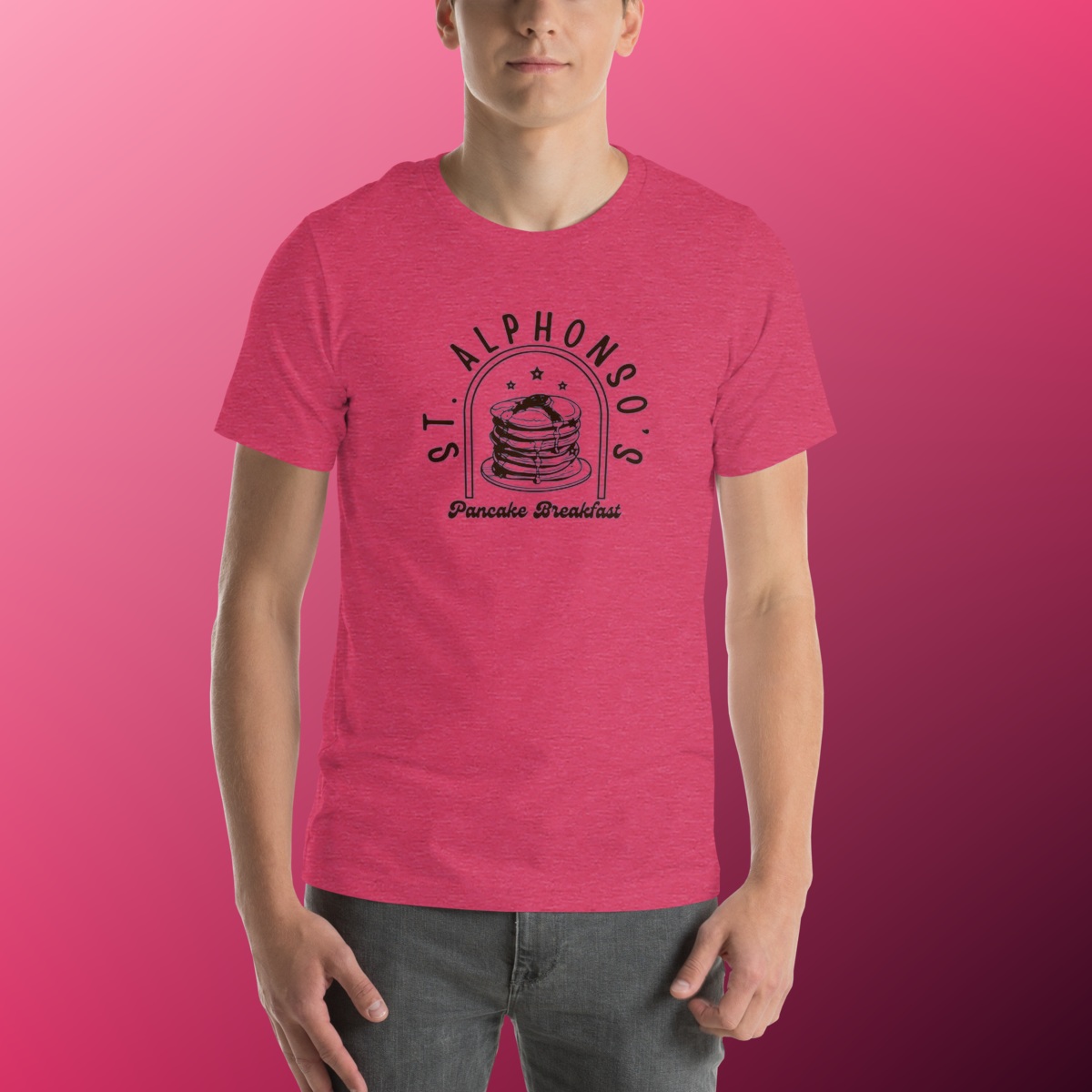 St. Alphonso's Pancake Breakfast T-Shirt product view 12