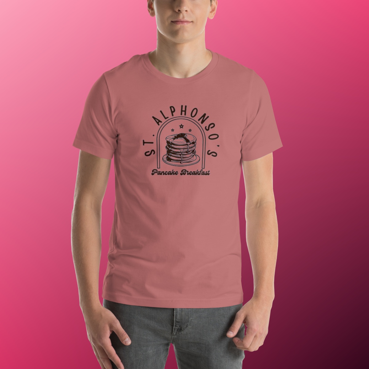 St. Alphonso's Pancake Breakfast T-Shirt product view 17