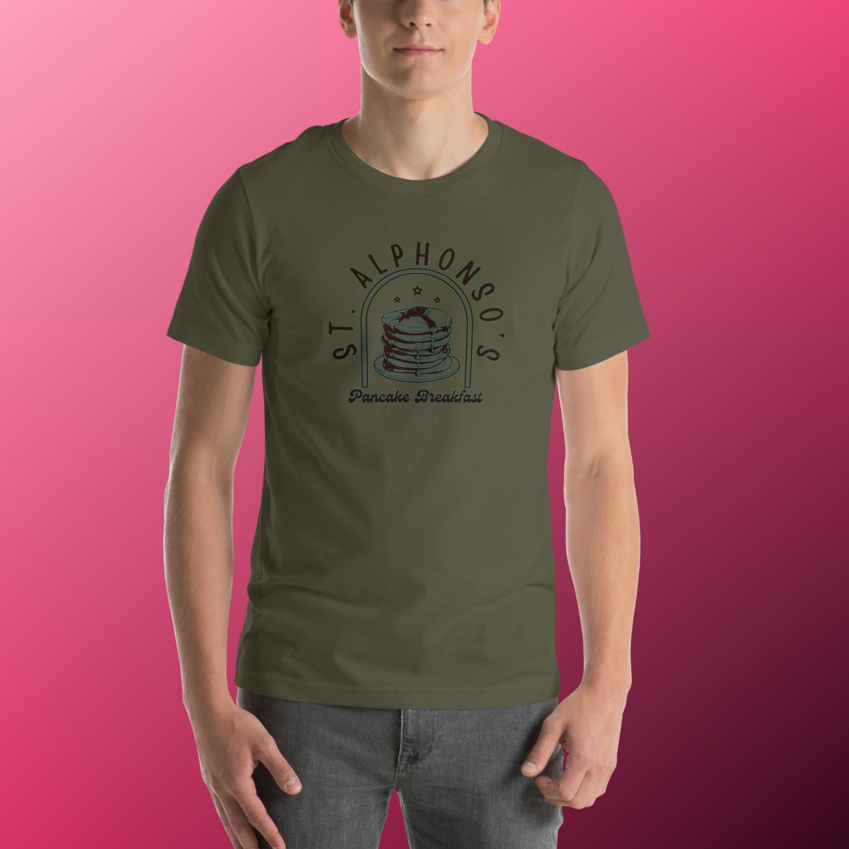 St. Alphonso's Pancake Breakfast T-Shirt product view 18