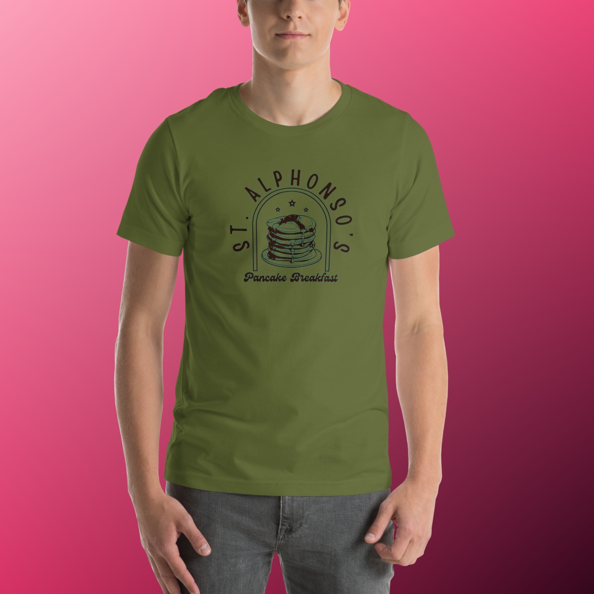 St. Alphonso's Pancake Breakfast T-Shirt product view 21