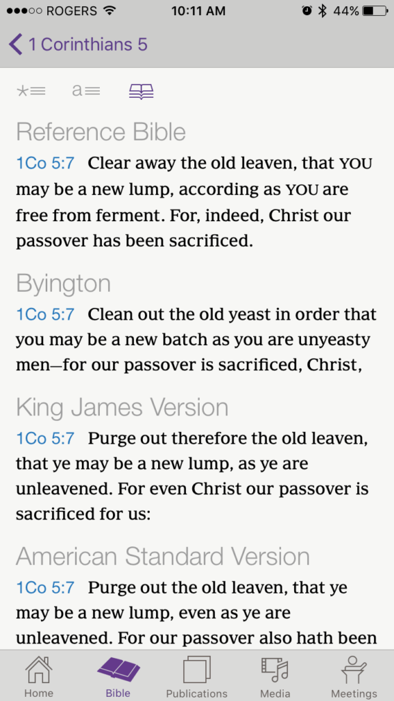 Comparing Bible Verses