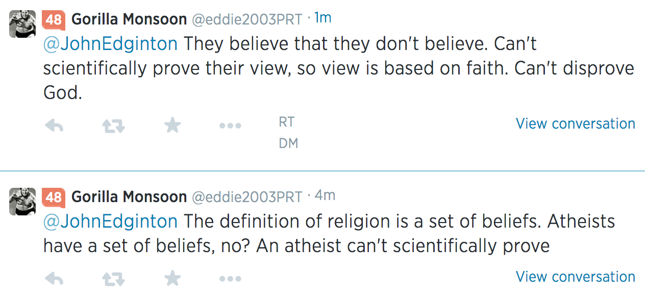 Atheism faith