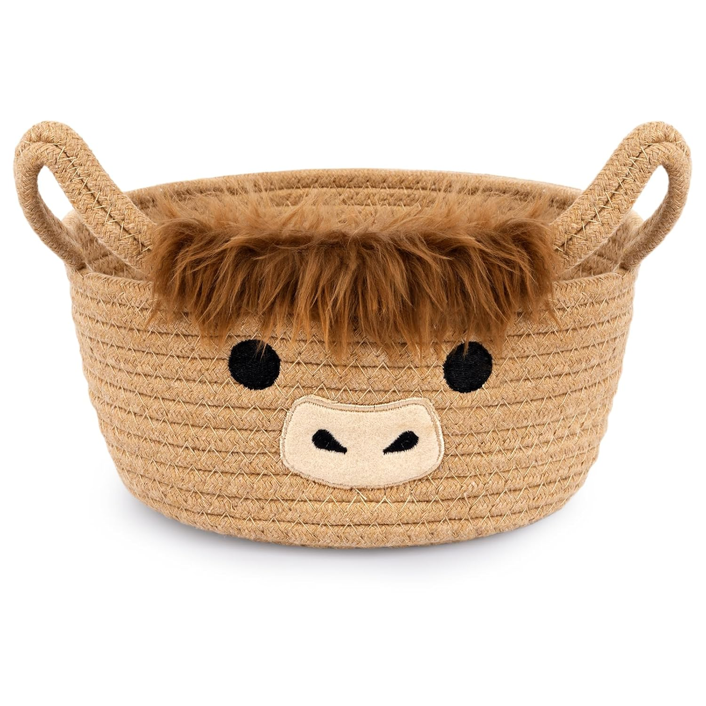 Highland cute cow basket