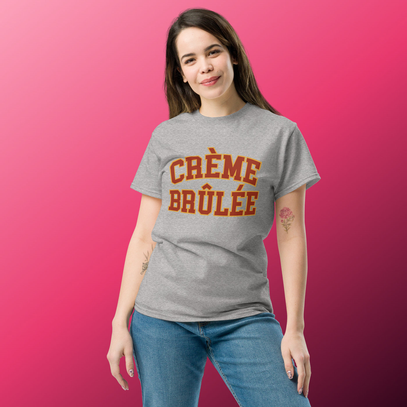 Crème Brûlée Team Shirt – Funny Collegiate Dessert Lover Gift