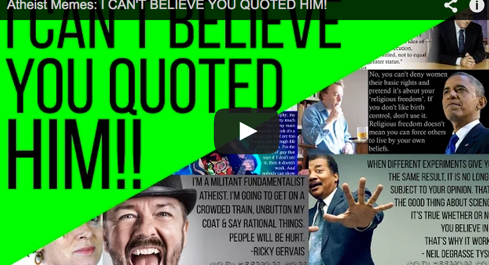 New Video: I CAN’T BELIEVE YOU QUOTED HIM!